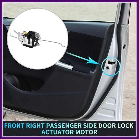 Replacement Front Right Passenger Side Power Door Lock Actuator Motor for Toyota Tacoma 1997-2004 Door Latch Actuator Assembly Replace No.6931004010 Black Premium Fit Design in Kuwait