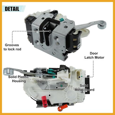 مشغل مزلاج الباب الأمامي الأيسر، قفل الباب، مشغل قفل مركزي مناسب لدودج نيترو 2007-2011 رقم 4589467AA - حزمة من قطعة واحدة بديلة in Kuwait