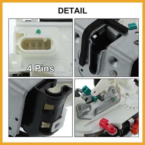 مشغل مزلاج الباب الأمامي الأيسر، قفل الباب، مشغل قفل مركزي مناسب لدودج نيترو 2007-2011 رقم 4589467AA - حزمة من قطعة واحدة بديلة in Kuwait