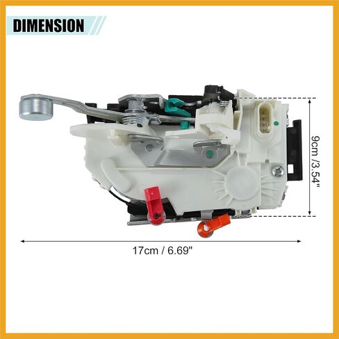 مشغل مزلاج الباب الأمامي الأيسر، قفل الباب، مشغل قفل مركزي مناسب لدودج نيترو 2007-2011 رقم 4589467AA - حزمة من قطعة واحدة بديلة in Kuwait