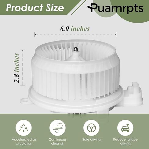 Front AC Heater Blower Motor with Brushless Motor - Compatible with Land Rover Vehicles - Discovery 2017-2022, Range Rover 2013-2022, Range Rover Sport 2014-2022 - Motor Fan# LR086148 in Saudi Arabia