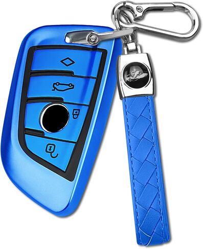 FT FUNTOR for BMW Key Fob Cover,TPU Key Shell-Compatible With X1 X3 X4 X5 X6 1 2 4 5 6 7 M3 M5 M6 GT3 GT5 G30 F10 F15 F16 F20 Key Chain (pink, Type A key cover) in Kuwait