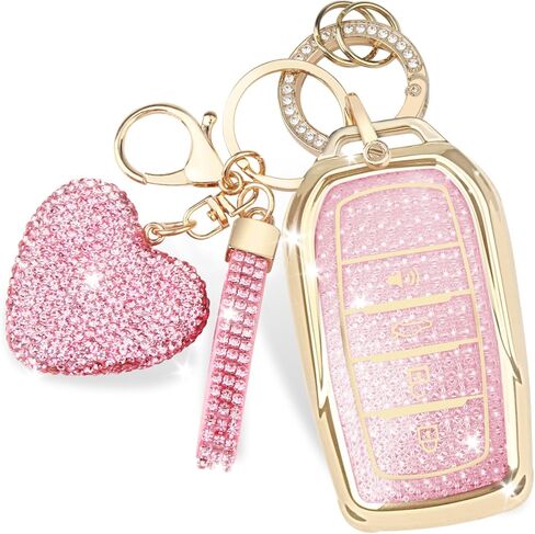 Key Fob Cover for Toyota Land Cruiser Venza RAV4 4Runner Corolla Cross Grand Highlander Tundra Crown Tacoma Camry in Kuwait