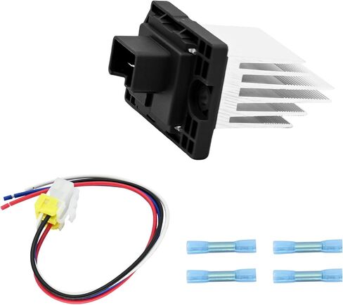 HVAC Blower Motor Resistor with Wire Harness Compatible with Hyundai Elantra 2010-2020 Equus Genesis Elantra Gt Replacement for Kia Forte 2014-2018 Sorento Forte5# 972353XAA0 984-579 in Kuwait