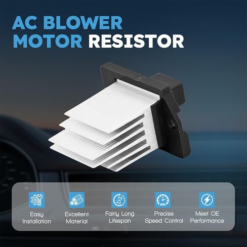 HVAC Blower Motor Resistor with Wire Harness Compatible with Hyundai Elantra 2010-2020 Equus Genesis Elantra Gt Replacement for Kia Forte 2014-2018 Sorento Forte5# 972353XAA0 984-579 in Kuwait
