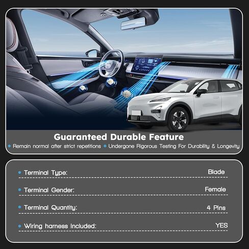 HVAC Blower Motor Resistor with Wire Harness Compatible with Hyundai Elantra 2010-2020 Equus Genesis Elantra Gt Replacement for Kia Forte 2014-2018 Sorento Forte5# 972353XAA0 984-579 in Kuwait