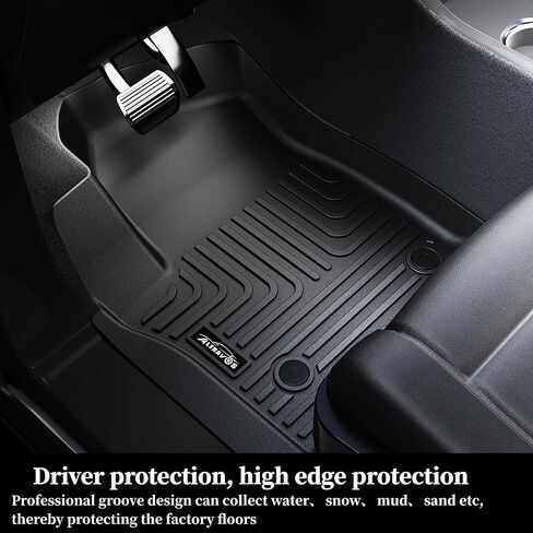 حصيرة سرير الشاحنة 5.8FT لـ 2019-2025 2026 Chevy Silverado 1500/GMC Sierra 1500، (تناسب فقط 5.8FT/69.6 بوصة) TPE جميع حماية بطانة سرير الشاحنة لملحقات Chevy Silverado GMC Sierra in Kuwait