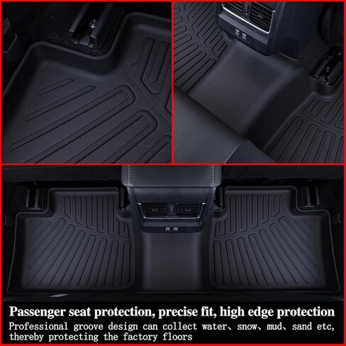 حصيرة سرير الشاحنة 5.8FT لـ 2019-2025 2026 Chevy Silverado 1500/GMC Sierra 1500، (تناسب فقط 5.8FT/69.6 بوصة) TPE جميع حماية بطانة سرير الشاحنة لملحقات Chevy Silverado GMC Sierra in Kuwait