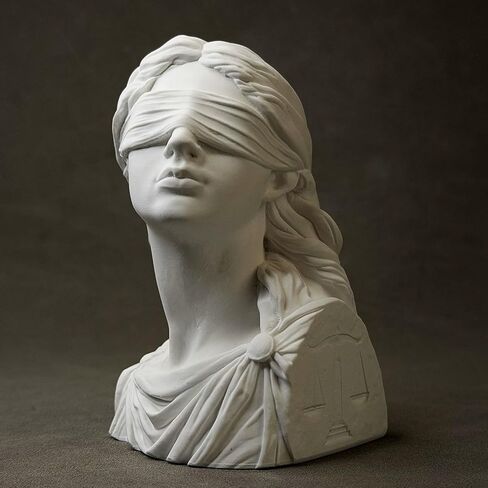 Lady Justice Statue Bust Scales of Justice Decor Greek Roman Plaster Sculpture, Law Office Lawyer Desk Shelf Display Attorney Judge Legal Gift in Saudi Arabia