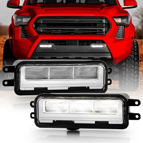 KEEKPO - For 2024-2025 Toyota Tacoma LED Front Bumper Fog Lights Driving Lamps w/Switch Pair Replacement Left+Right in Saudi Arabia