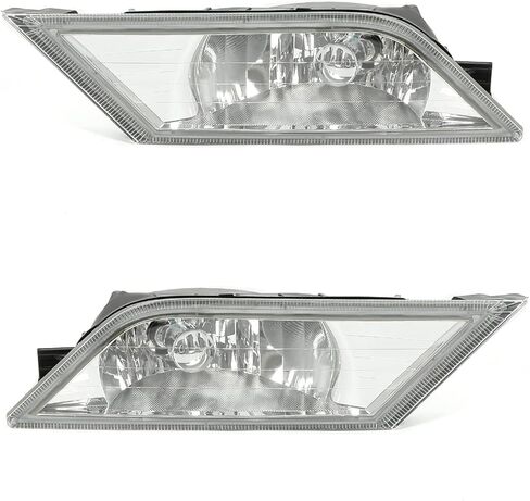 KUAFU Fog Light Compatible with 2011-2013 Honda Odyssey Bumper Driving Fog Lamps W/Bulbs & Wiring Harness & Switch Kit Replacement for HO2593129 HO2592129 Driver & Passenger Side - Clear Lens in Saudi Arabia