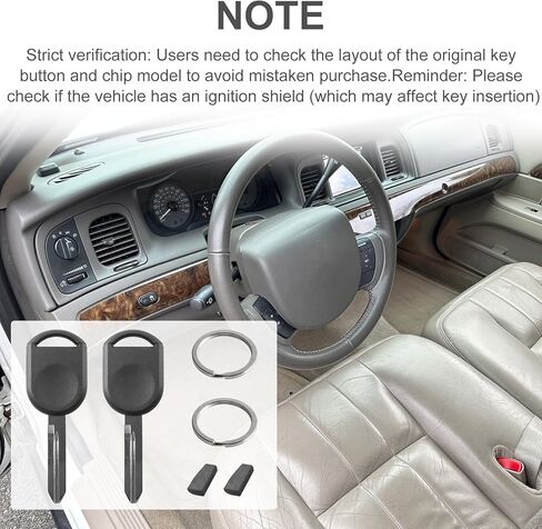 Ignition Car Key for 2000-2017 Ford F150 F250 Mustang Ranger Excursion Expedition Explorer Lincoln Mazda Mercury, H84 H92 4D-63 40 80 Bit Uncut Transponder Ignition Car Key (2 Pcs) in Saudi Arabia