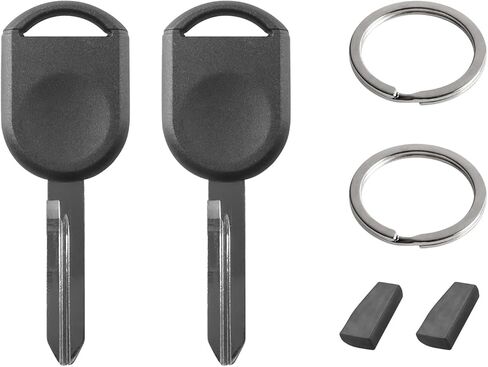 Ignition Car Key for 2000-2017 Ford F150 F250 Mustang Ranger Excursion Expedition Explorer Lincoln Mazda Mercury, H84 H92 4D-63 40 80 Bit Uncut Transponder Ignition Car Key (2 Pcs) in Saudi Arabia