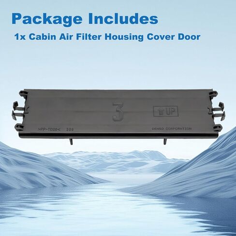 غطاء لوحة فلتر هواء المقصورة A/C متوافق مع Toyota Camry 2018-2022 Avalon 2019-2021 Corolla 2019-2021 RAV4 2020-2021 CHR 2020-2021 Highlander 2021-2022 Sienna 2022-2023 in Kuwait