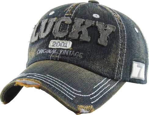 Fashion Vintage Distressed Washed Assorted Baseball Cap Dad Hat Adjustable Unisex in Saudi Arabia