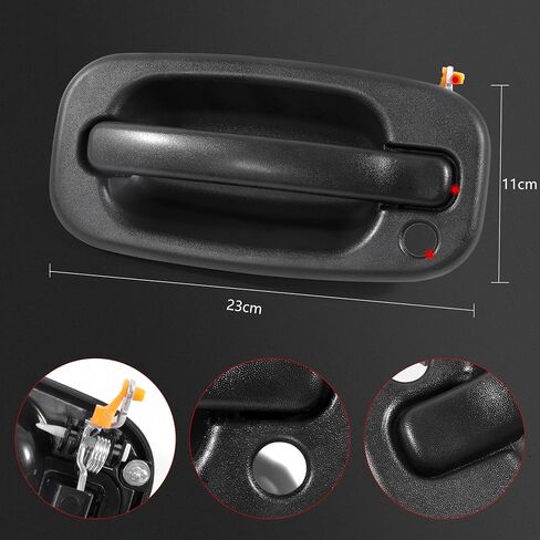 Exterior Door Handle Front Left & Right Pair Compatible with 1999-2007 Chevy Silverado Suburban Tahoe Avalanche GMC Sierra Yukon Cadillac Escalade,Replace 15034985,15034986 in Kuwait