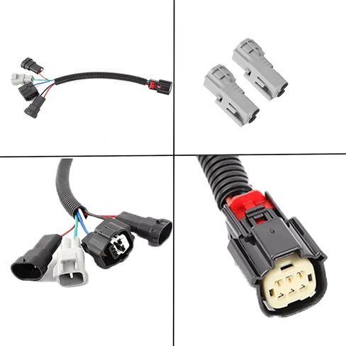 2 Pcs Headlight Conversion Pigtail Connectors Wiring, Headlight Wiring Harness Adapters Fit for Toyota Tacoma 2016-2020, Left and Right Plug and Play Adapters in Kuwait