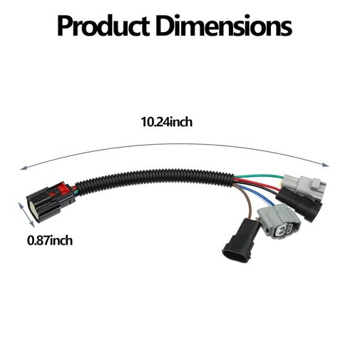 2 Pcs Headlight Conversion Pigtail Connectors Wiring, Headlight Wiring Harness Adapters Fit for Toyota Tacoma 2016-2020, Left and Right Plug and Play Adapters in Kuwait