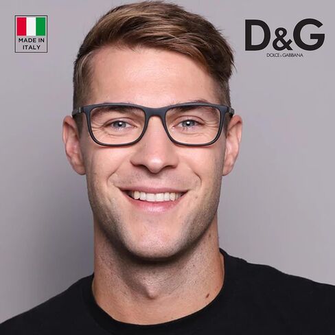 DOLCE & GABBANA DG5027 Pillow Shape Lettering Logo Acetate Eyeglasses with Luxury Eyewear Kit in Kuwait