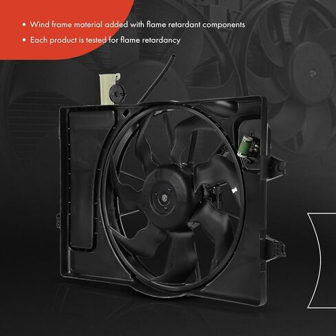 A-Premium Engine Radiator Cooling Fan Assembly Compatible with Select Hyundai Models - Elantra 2021 2022 2023 - Replace# 25380AA000, 25380AA050 in Saudi Arabia