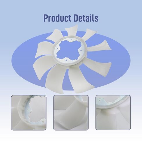 Radiator Engine Cooling Fan Blade Fit for Toyota Tacoma 3.5L 2016-2023 Replace 325-50713 in Kuwait