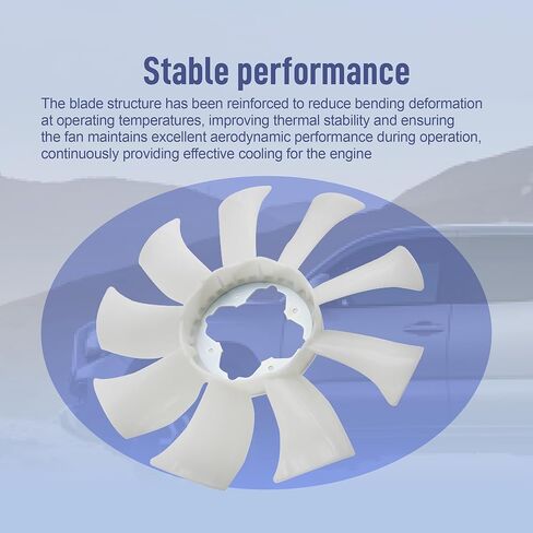 Radiator Engine Cooling Fan Blade Fit for Toyota Tacoma 3.5L 2016-2023 Replace 325-50713 in Kuwait