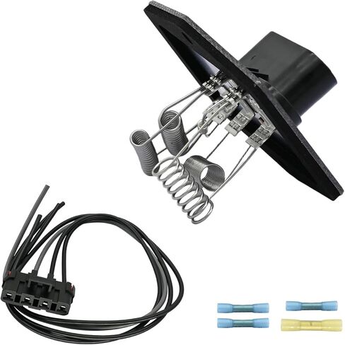 HVAC Blower Motor Resistor with Wire Harness Compatible with GMC C1500 C2500 C3500 K1500 K2500 K3500 Yukon Fit for Chevy Silverado 1500 Tahoe C1500 C2500 C3500 K1500 K2500 K3500# 15024815 in Kuwait