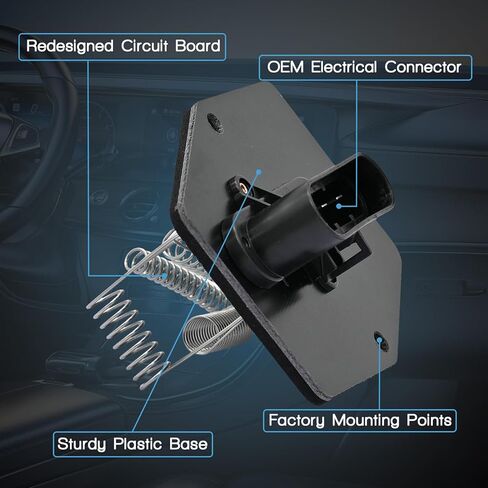 HVAC Blower Motor Resistor with Wire Harness Compatible with GMC C1500 C2500 C3500 K1500 K2500 K3500 Yukon Fit for Chevy Silverado 1500 Tahoe C1500 C2500 C3500 K1500 K2500 K3500# 15024815 in Kuwait