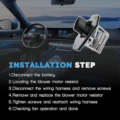 HVAC Blower Motor Resistor with Wire Harness Compatible with GMC C1500 C2500 C3500 K1500 K2500 K3500 Yukon Fit for Chevy Silverado 1500 Tahoe C1500 C2500 C3500 K1500 K2500 K3500# 15024815 in Kuwait