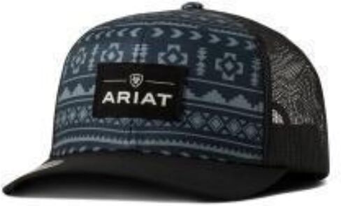 ARIAT Men's Trucker Cap with Southwest Fabric (Navy) in Saudi Arabia
