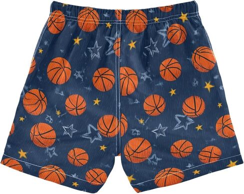 Boccsty Basketball Theme Star Boys Swim Trunks Baby Kids Swimwear Summer Toddler Beach Board Shorts Bathing Suit 2T in Kuwait