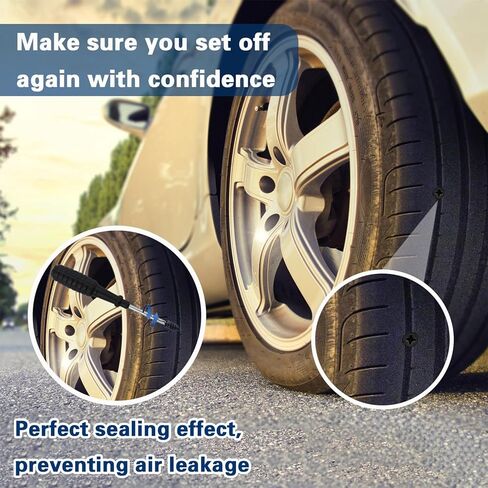 80 Pcs Tire Repair Rubber Nail, Tire Repair Nail Tire Repair Rubber Screws Fast Tool Self-Service Tire Repair Nail Vacuum Suitable for Car Motorcycle Jeep Tire Puncture Repair in Kuwait