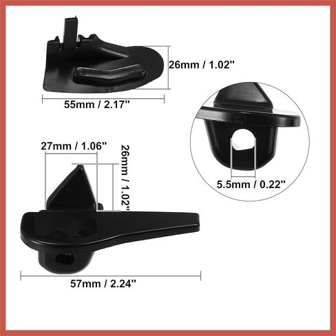 ACROPIX 6 مجموعة مبدل الإطارات إدراج الإطارات Demount Head الإطارات آلة الحرس عجلة الجانب حامي لتركيب Demount Duck Head الإطارات إصلاح أسود 2.17 بوصة × 1.02 بوصة × 1.02 بوصة قطع غيار السيارات in Kuwait