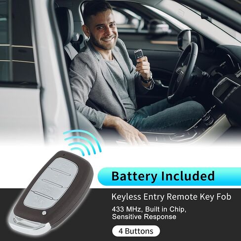 X AUTOHAUX TQ8-FOB-4F11 433 MHz استبدال دخول بدون مفتاح مفتاح ذكي عن بعد فوب لشركة Hyundai Tucson 2018 2019 2020 2021 No.95440-D3510 4 أزرار in Kuwait