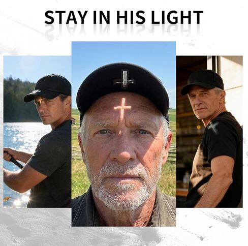 الغسق يطير قبعة بيسبول القبعات المسيحية يسوع الصليب الظل الإسقاط الانظار لينة تاج قابل للتعديل للجنسين قبعة سوداء in Kuwait