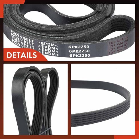 A-Premium 88.58 Inch Engine Serpentine Drive Belt Compatible with Ford F-59 Commercial Stripped Chassis 2011-2015, F-650 2012-2013/2015 & Mazda 6 2006-2008, MX-5 Miata & Lexus SC430 in Saudi Arabia