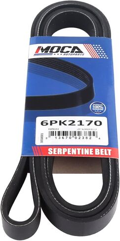 MOCA 6PK2170 EPDM Serpentine Belt fits 1997-2008 for Ford Ranger Explorer for Mercury Taurus for Mazda MX-5 in Saudi Arabia