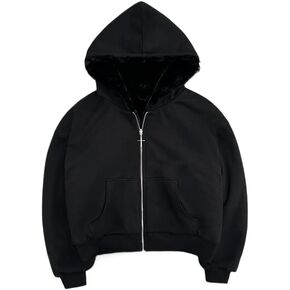 Grunge Cheetah Print Hoodie Y2K Emo Leopard Jacket Camo Zip Up Reversible Gothic Sweatshirt Punk Alt Streetwear Clothes in Kuwait