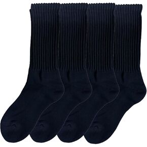 Natural 98% Cotton Seamless Crew Socks, Breathable Moisture Wicking Performance Socks for Women & Men in Kuwait