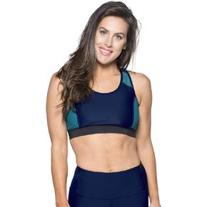 Tuga Women's Swim Sport Top, UPF 50+ Sun Protection Swimwear, Made in USA in Kuwait