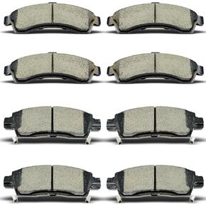 Front Rear Ceramic Brake Pads 8 Pieces Set fit for Buick Rainier,for Chevrolet SSR,for Chevrolet Trailblazer,for GMC Envoy,for Oldsmobile Bravada,for Isuzu Ascender,for Saab 9-7x in Kuwait