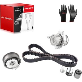 Engine Timing Belt Kit with Water Pump Fit Compatible with Audi A3 (BPY), Quattro (BPG,BWT), A6 (BPJ,BYK), TT (BPY,CDMA, CDLA,CDLB,CDMA).Compatible with VW EOS GTI Jetta Passat 2.0T in Kuwait
