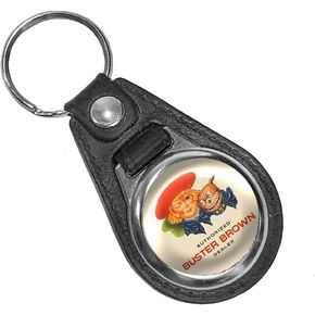 Brotherhood Buster Brown Authorized Dealer Vintage Style Round Keychain Key Holder Key Ring For Men Heavy Duty Car Keyring For Men and Women in Kuwait