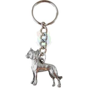 Chinese Crested Dog Fine Pewter Keychain Key Ring in Saudi Arabia