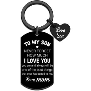 Fathers Day Gift for Son from Mom Son Gifts from Mom To My Son from mom Son Gifts Keychains Inspirational Gifts for Him Unique Sons Gift from Mom Birthday Valentine's Day Graduation Adult Sons Keyring in Kuwait