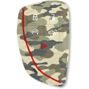 RECON يناسب 22-25 جي إم سي سييرا 1500، 2500، 3500 و22-25 تشيفي سيلفرادو 1500، 2500، 3500 غطاء حماية متين من مطاط السيليكون 100% عالي الجودة 5 أزرار (أخضر كامو) in Kuwait