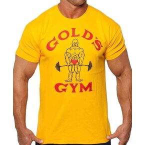تي شيرت Gold's Gym الكلاسيكي - مرخص رسميًا - BT-2 (XXL، ذهبي) in Kuwait