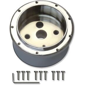 9 Holes Steering Wheel Column Adapter Hub For GM 1967-1994 Chrome Aluminum with Bolts in Kuwait