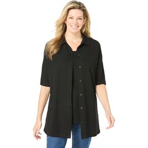 Woman Within Plus Size Knit Shirt with Free Tank in Kuwait