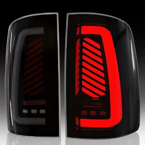 مصابيح LED متسلسلة كاملة متوافقة مع دودج رام 2009-2018 لبدء التشغيل، مصابيح إشارة الانعطاف الديناميكية، مصابيح الفرامل، مجموعة المصابيح الخلفية المدخنة، مصابيح الذيل in Kuwait